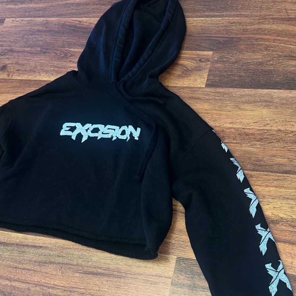 Excision Reflective Cropped Hoodie - Picture 8 of 11